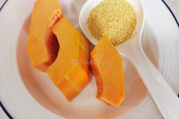 南瓜小米糊的做法图解1