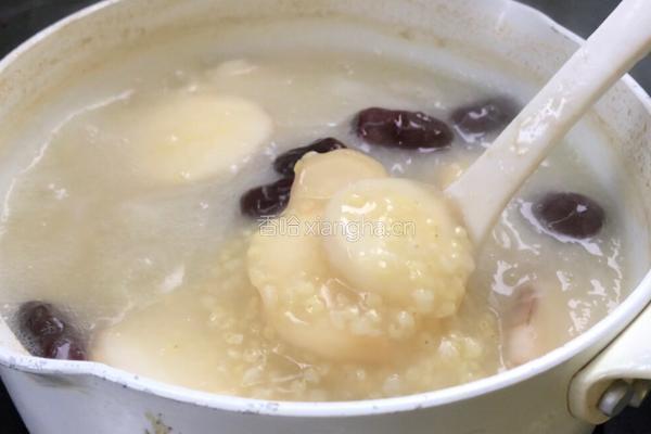 山药片小米粥的做法图解6