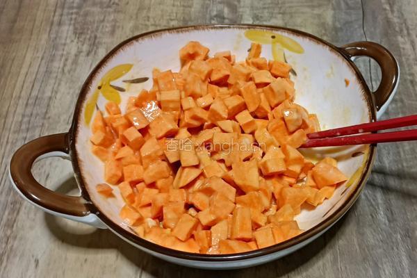 黑芝麻红薯饼的做法图解8