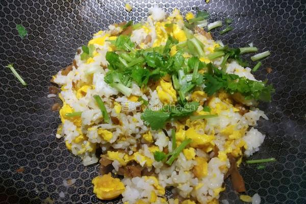 外婆菜蛋炒饭的做法图解10