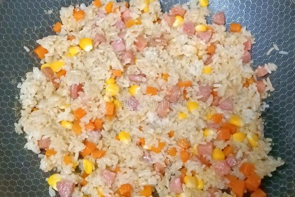 香肠时蔬焗饭的做法图解7