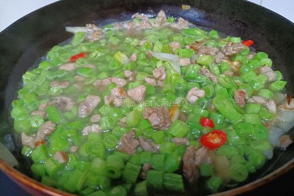 肉沫豆角拌饭的做法图解7