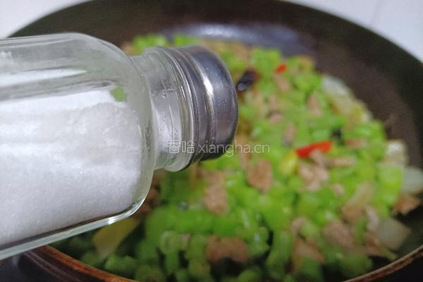 肉沫豆角拌饭的做法图解8