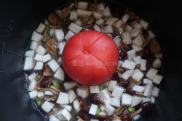  番茄杂粮菌菇焖饭的做法图解6