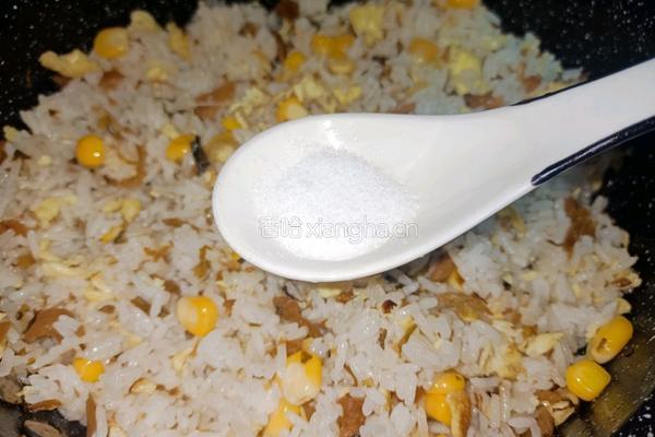 外婆菜蛋炒饭的做法图解8