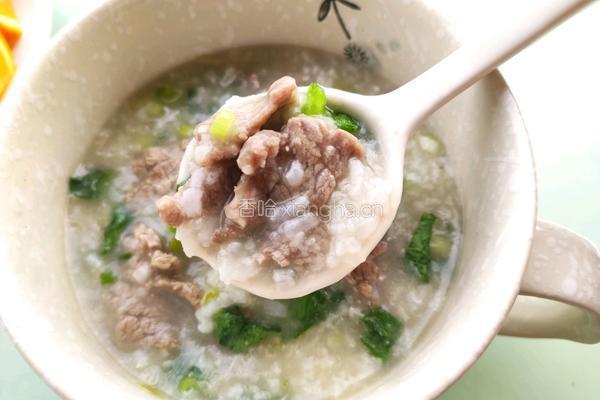 牛肉青菜粥的做法图解11