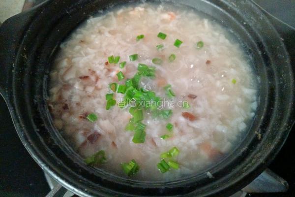 虾仁香菇砂锅粥的做法图解6