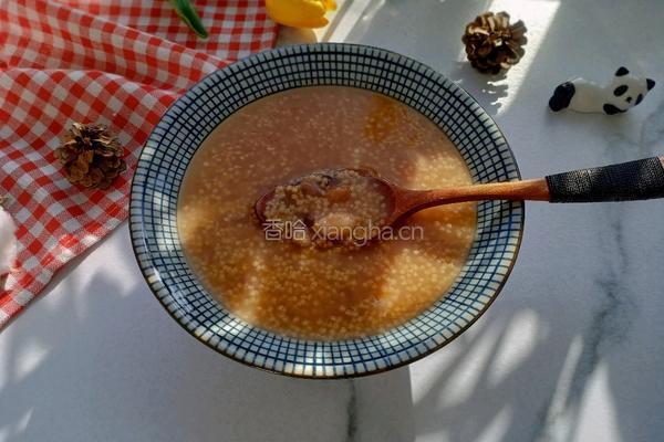 红豆花生小米粥