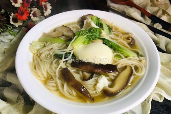 香菇荷包蛋汤面的做法图解11