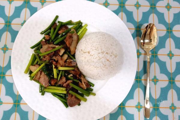 蒜苔猪头肉饭 的做法图解10