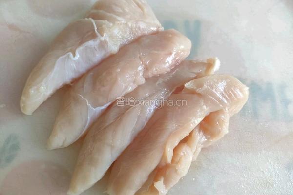 口蘑炒鸡胸肉盖浇饭的做法图解3