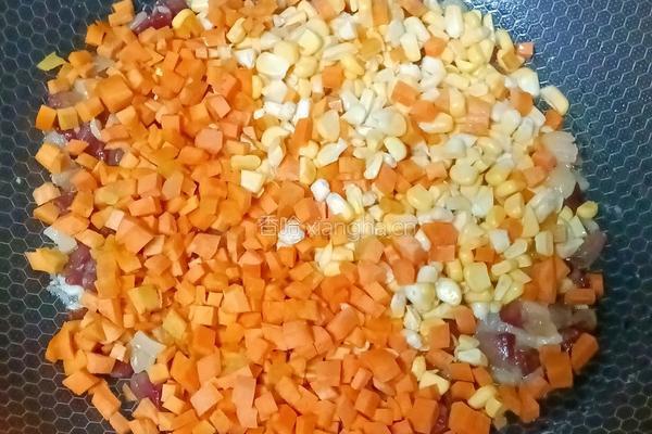 腊肠时蔬米饭包的做法图解9