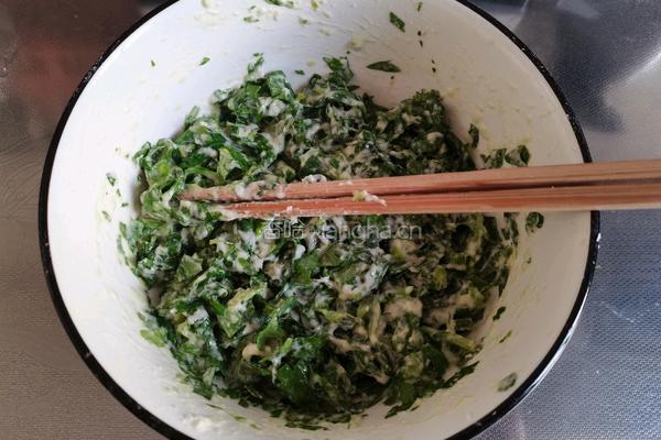 芹菜叶小饼的做法图解6