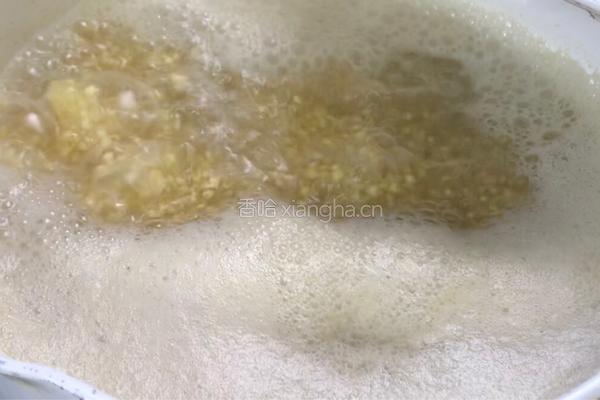 木耳花菜粥的做法图解3