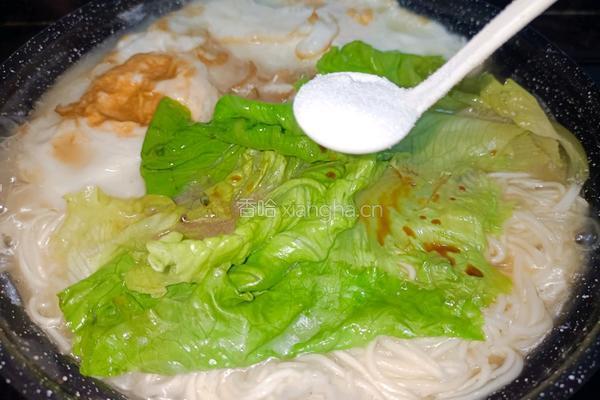 外婆菜鸡蛋汤面的做法图解10