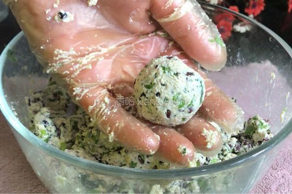 黑米豆腐丸的做法图解5