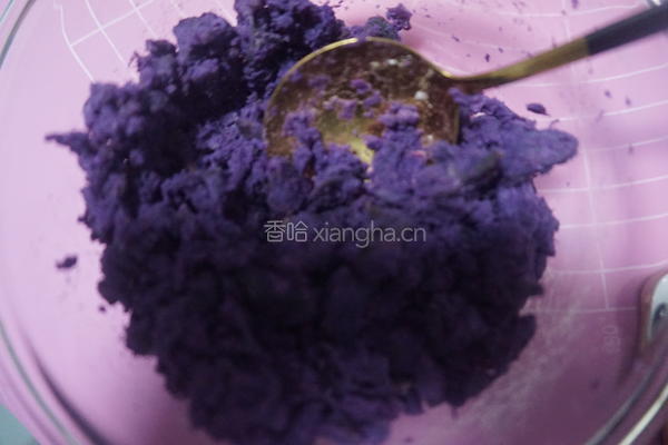 紫薯崇明糕的做法图解1