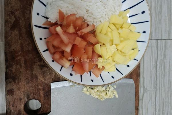 番茄土豆烫饭的做法图解2