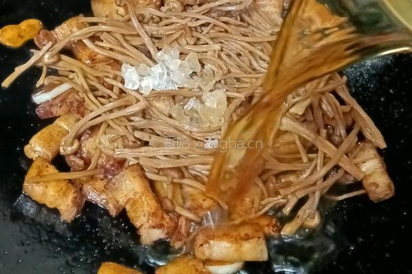 茶树菇红烧肉盖饭的做法图解9