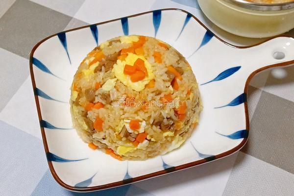 牛肉丸胡萝卜蛋炒饭的做法图解10