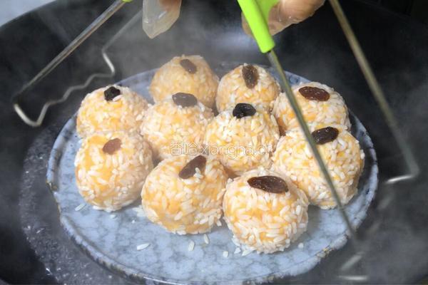 芝士红薯珍珠丸子的做法图解9