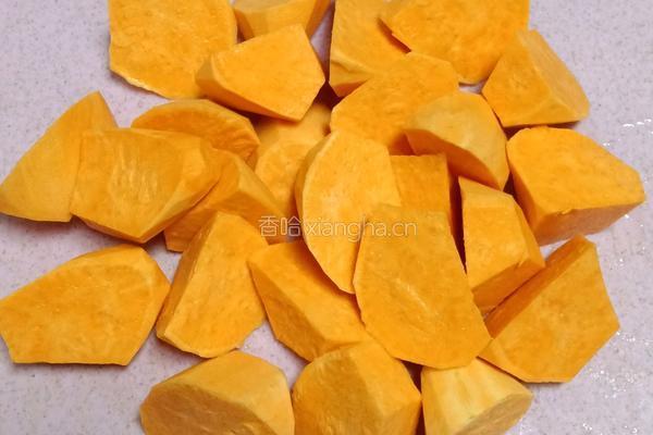 大米小米红薯粥的做法图解2