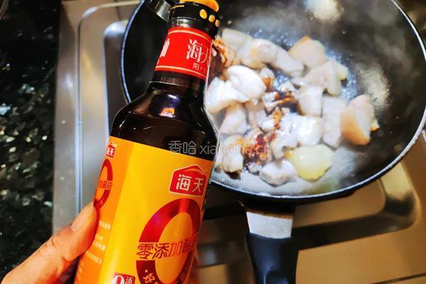 五花肉烧豇豆干的做法图解4
