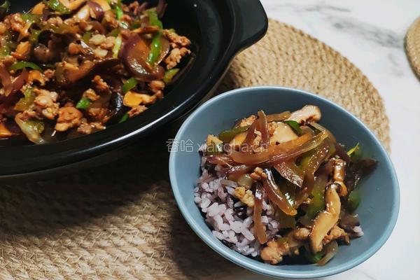 香菇肉沫炒辣椒的做法图解7