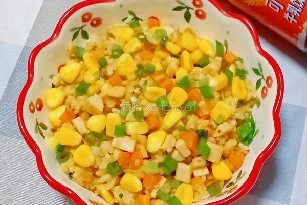 火腿肠肉松拌饭的做法图解10