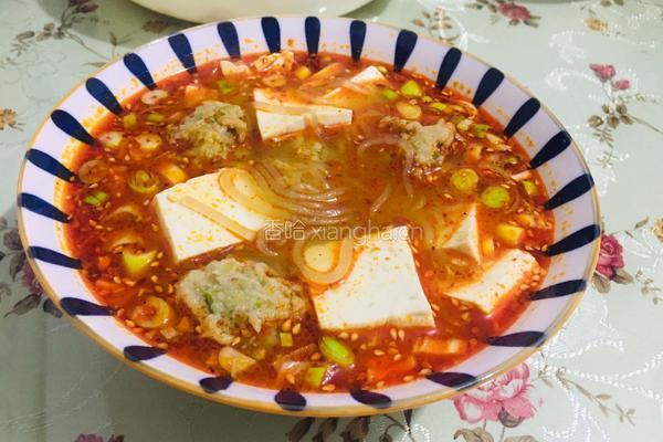 萝卜丸子豆腐汤的做法图解7