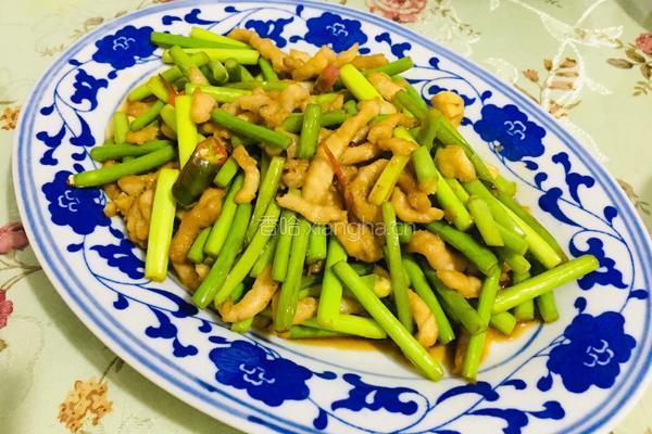 蒜苔炒里脊的做法图解10