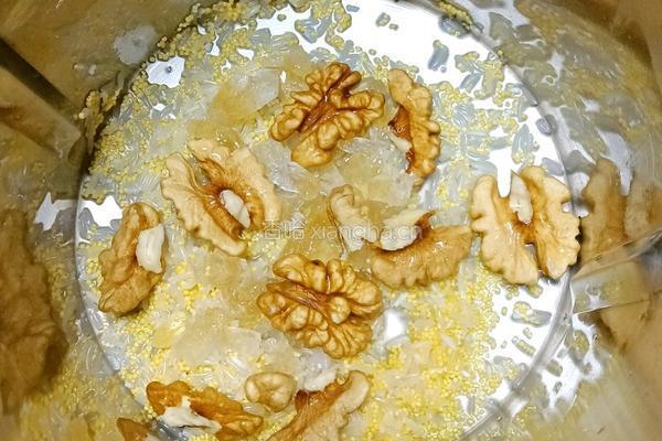 核桃红豆米糊的做法图解4