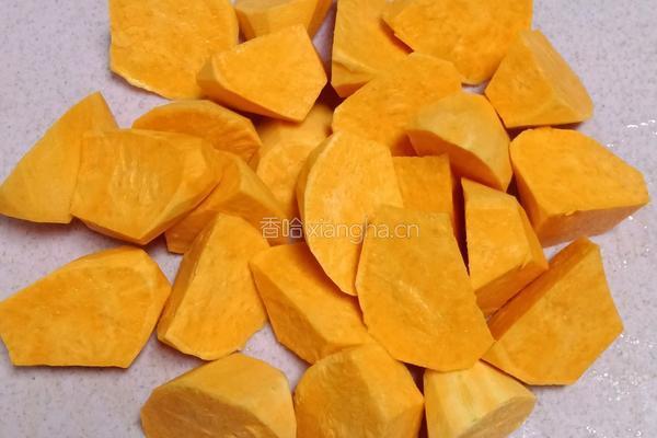 大米黑米红薯粥的做法图解2