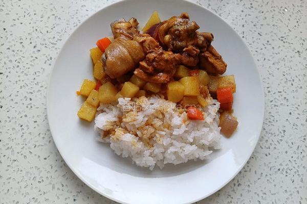 鸡腿咖喱饭的做法图解12