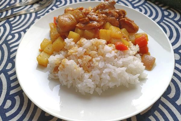 鸡腿咖喱饭的做法图解13