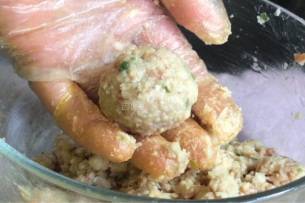 莲藕珍珠丸子的做法图解7