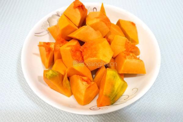 南瓜绿豆粥的做法图解4
