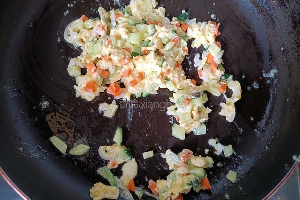 海苔炒饭的做法图解6