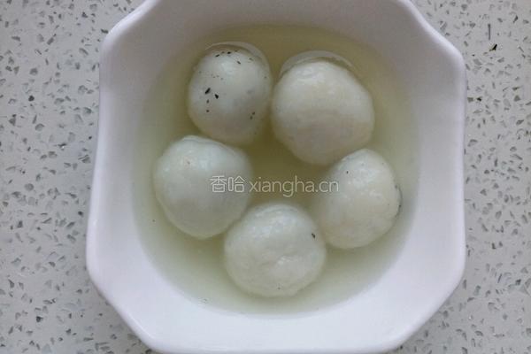 大米黑芝麻汤圆的做法图解11