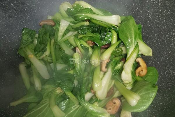耗油香菇青菜的做法图解4