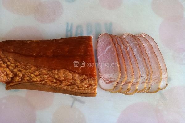 腊肉炒蒜薹的做法图解3