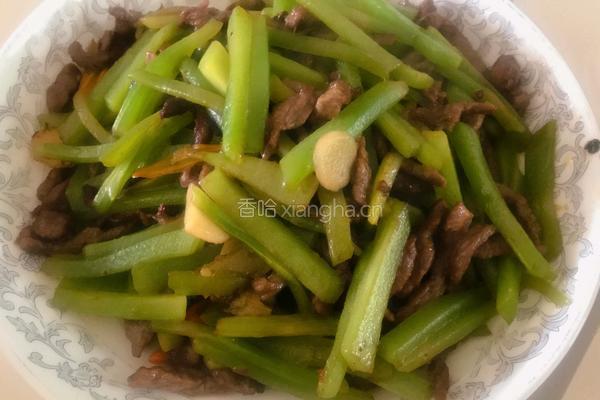 莴笋牛肉丝的做法图解5