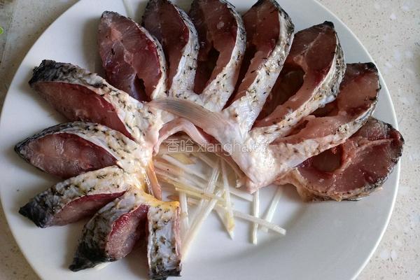 蒸蒸日上之孔雀开屏鱼的做法图解8