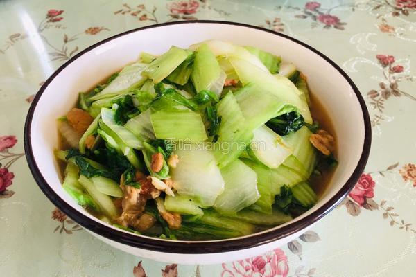 油滋啦炒小白菜的做法图解7