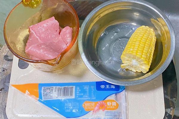 芝士培根虾滑卷 空气炸锅的做法图解1