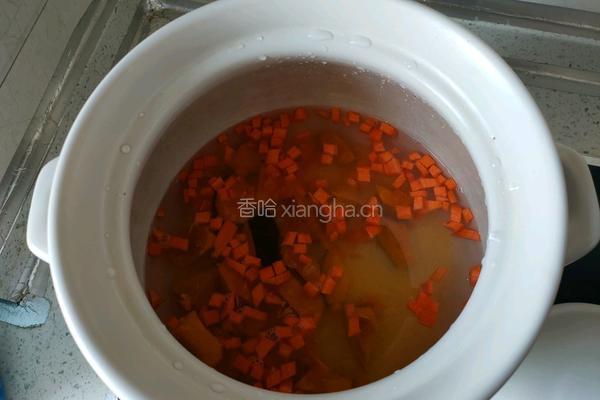 养生南瓜小米粥的做法图解4