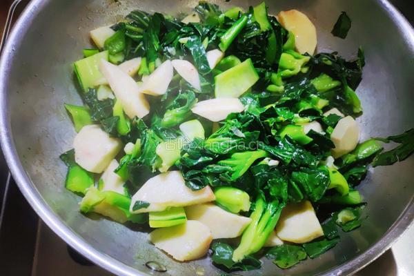 青菜烧芋头的做法图解9