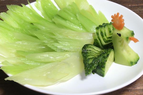 西芹孔雀开屏的做法图解11