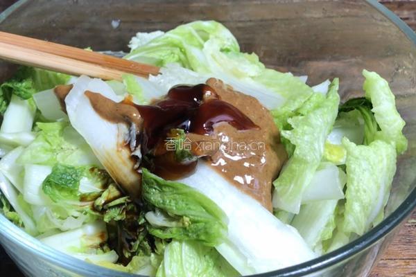 麻酱白菜的做法图解6