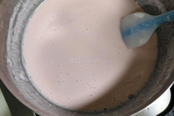 草莓蜜豆奶糕的做法图解6